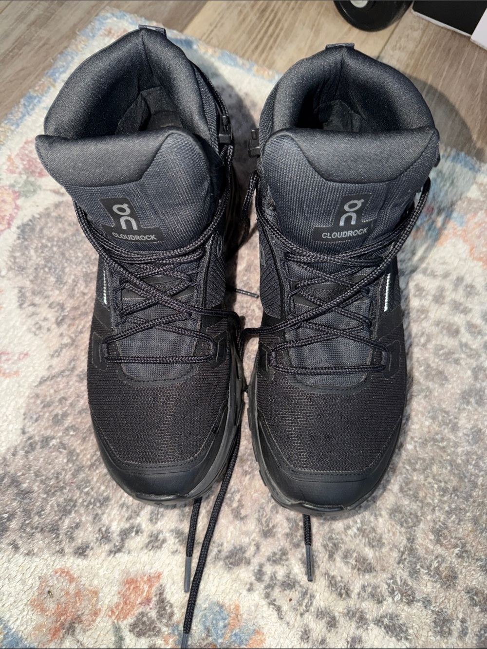 On Running Cloudrock Women’s Black Waterproof Hiking Boots